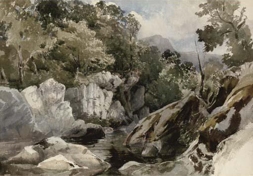 David Hall McKewan, N.W.S. - A Welsh mountain stream