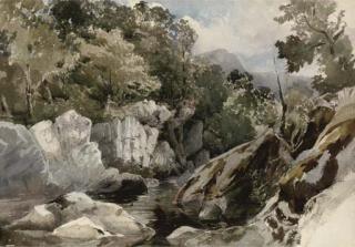 David Hall McKewan, N.W.S. - A Welsh mountain stream