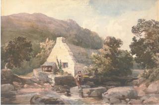 David Hall McKewan - A peaceful stretch of the river; and The stepping stones