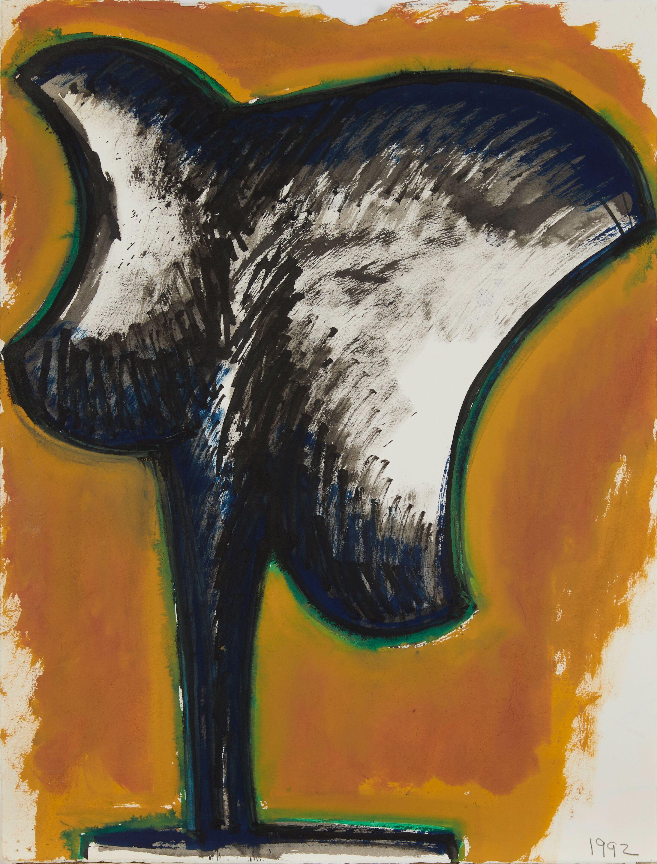 David Hayes - Two Abstract Studies sizes to 22 1/4 x 22 1/4 in. (56.5 x 56.5 cm) unframed