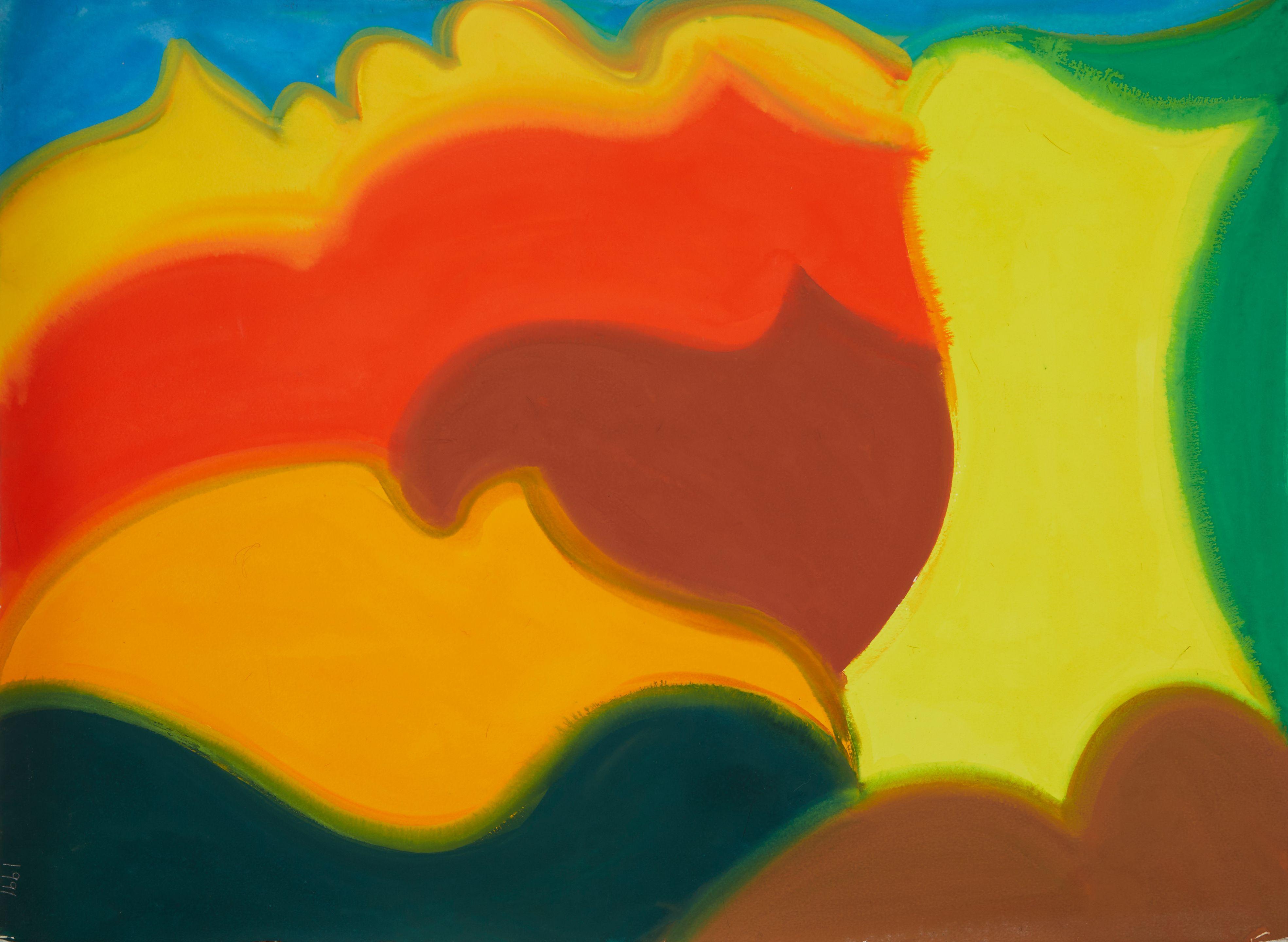 David Hayes - Two Abstract Studies sizes to 29 3/4 x 22 in. (75.6 x 55.9 cm) unframed