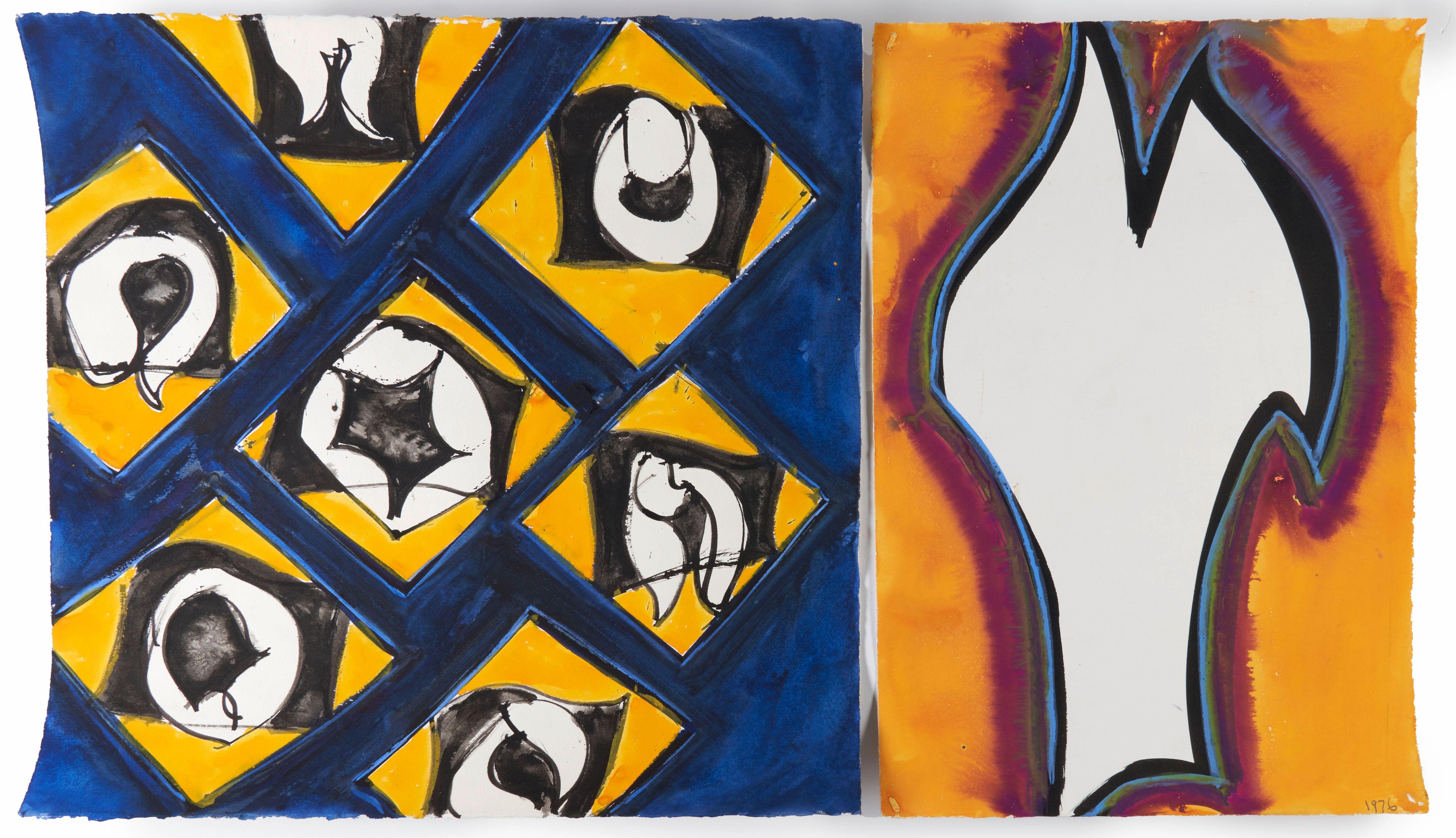 David Hayes - Two Abstract Works on Paper