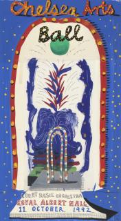 David Hockney, O.M., C.H., R.A. - Study for Chelsea Arts Ball