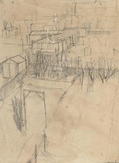 David Hockney, R.A. - Allotments, Bradford