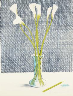 David Hockney, R.A. - Lillies (S. A. C. 118)