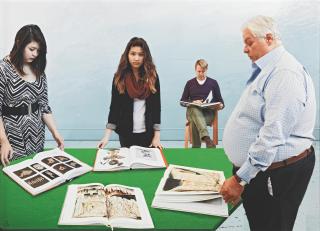 David Hockney R.A. - Reading in the Studio