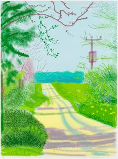 David Hockney R.A. - The Arrival of Spring in Woldgate, East Yorkshire in 2011 (twenty eleven) - 23 April 2011