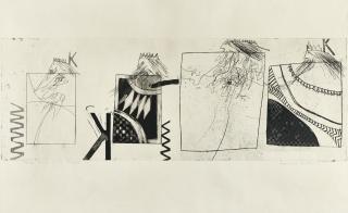 David Hockney, R.A. - Three Kings And A Queen (Scottish Arts Council; Museum Contemporary Art Tokyo 7)