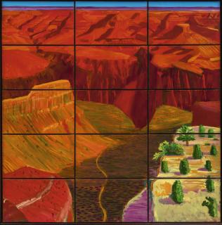 David Hockney - 15 Canvas Study Of The Grand Canyon