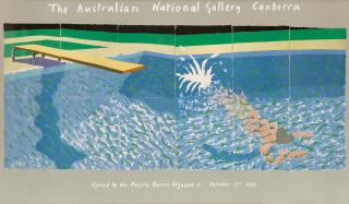David Hockney - A Diver From Paper Pools, The Australian National Gallery, Canberra