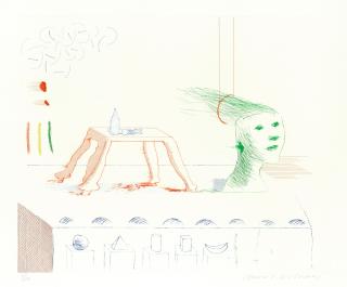 David Hockney - A Moving Still Life, From \'The Blue Guitar\'