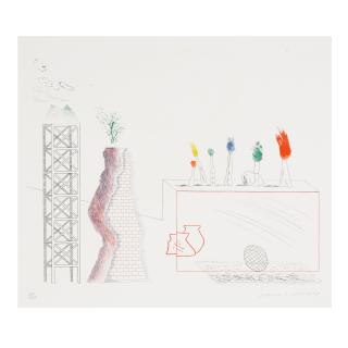 David Hockney - A Tune, from The Blue Guitar