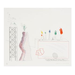 David Hockney - A Tune, from The Blue Guitar