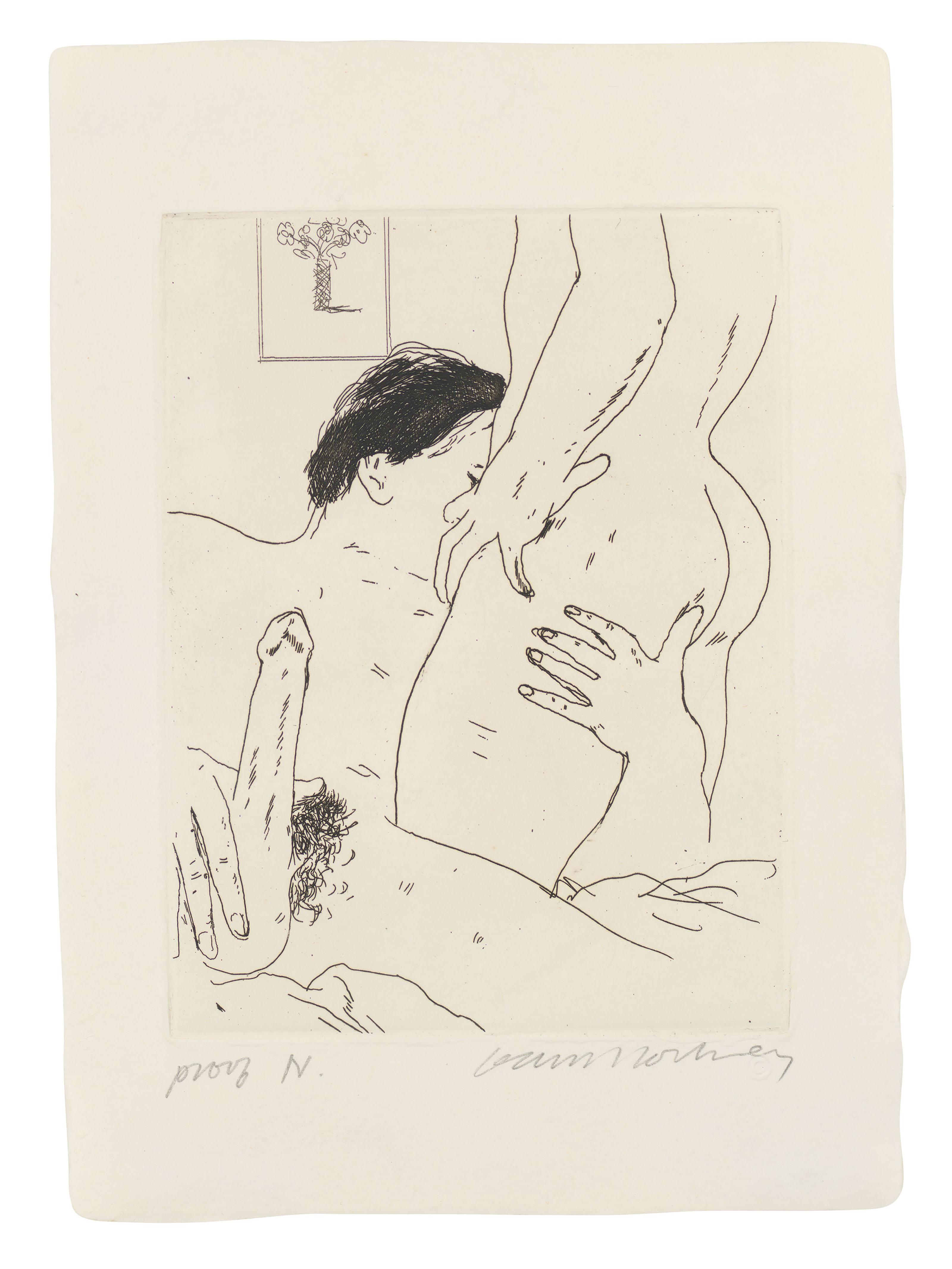 David Hockney - An Erotic Etching
