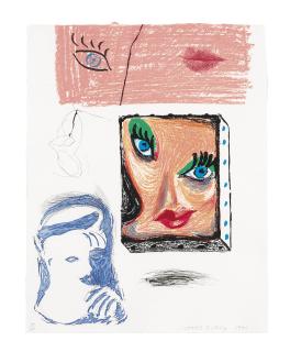 David Hockney - An Image of Celia (Study), From Moving Focus (M.C.A.T. 280)