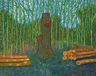 David Hockney - Arranged Felled Trees