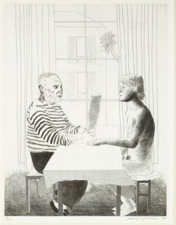 David Hockney - Artist and Model (S.A.C. 160; M.C.A.T. 152)