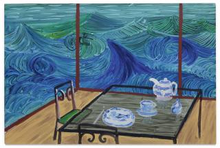 David Hockney - Breakfast At Malibu, Wednesday