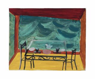 David Hockney - Breakfast by the Sea