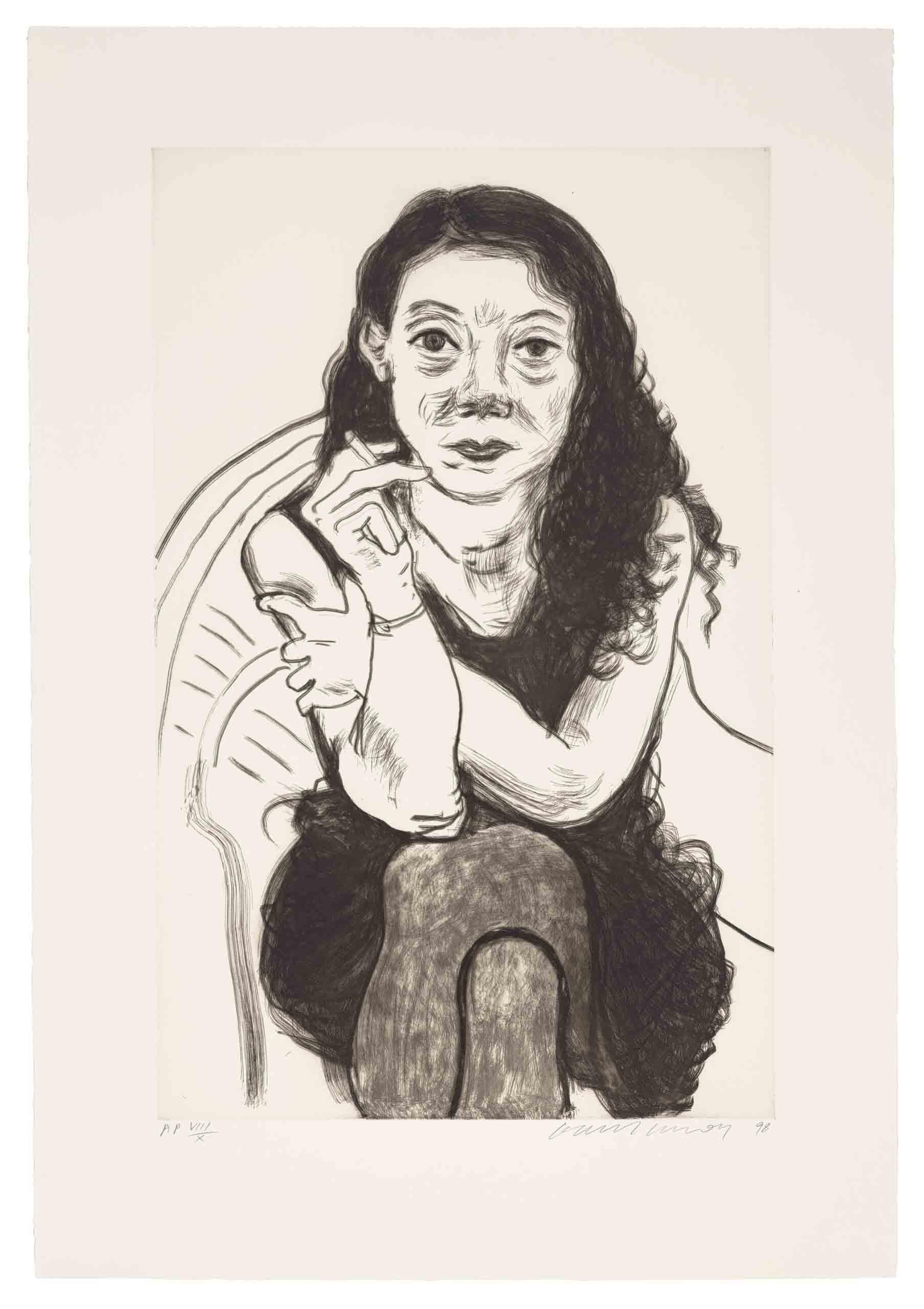 David Hockney - Brenda with Cigarette