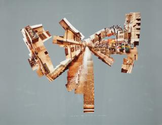 David Hockney - Canal And Road, Kyoto, Feb. 19, 1983