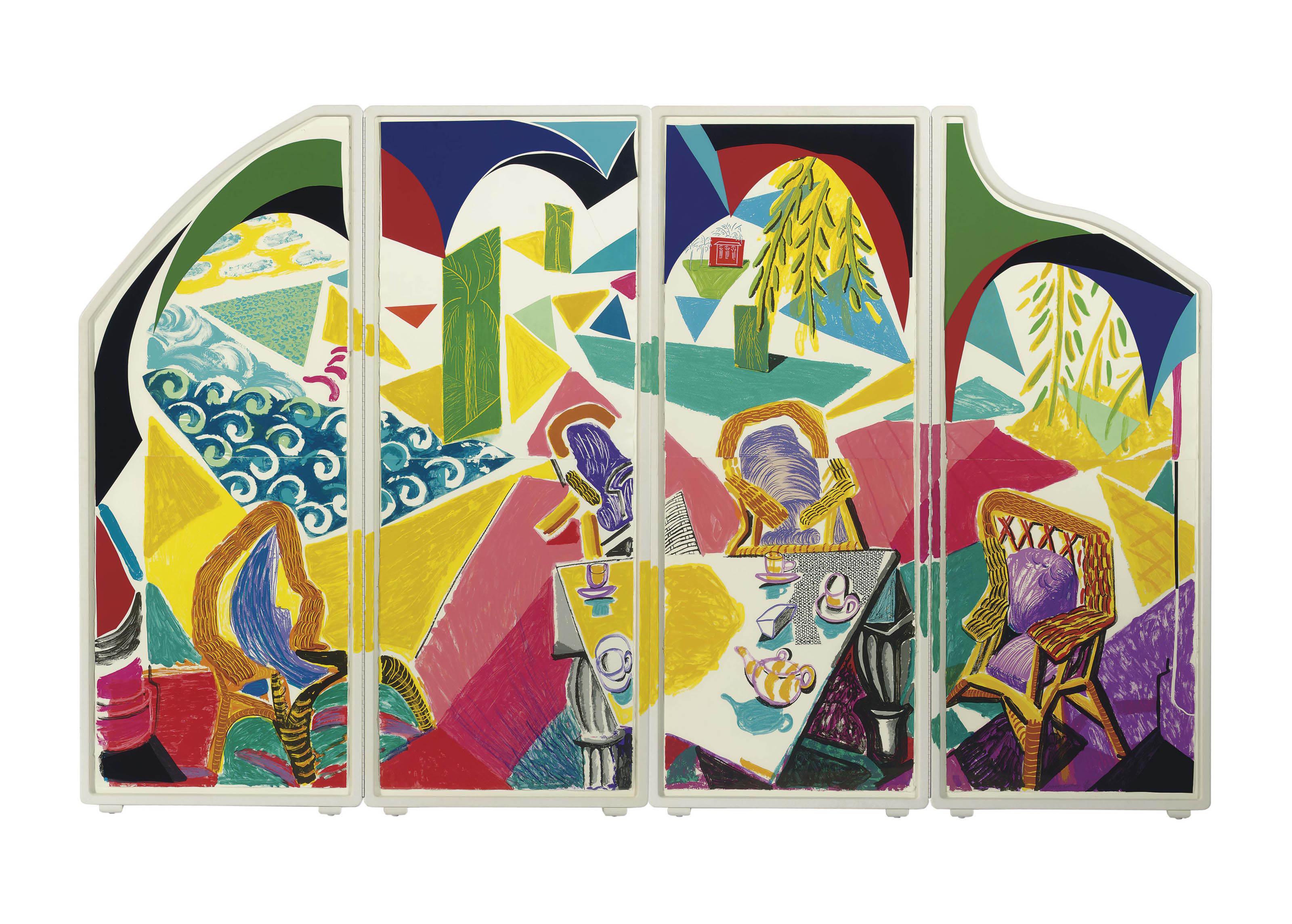 David Hockney - Caribbean Tea Time, from Moving Focus series (Tokyo 288)