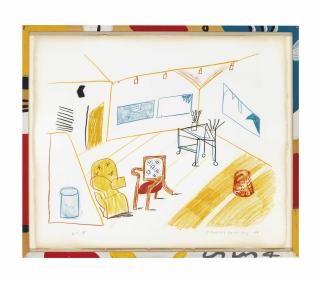 David Hockney - Conversation in the Studio, from  Moving Focus