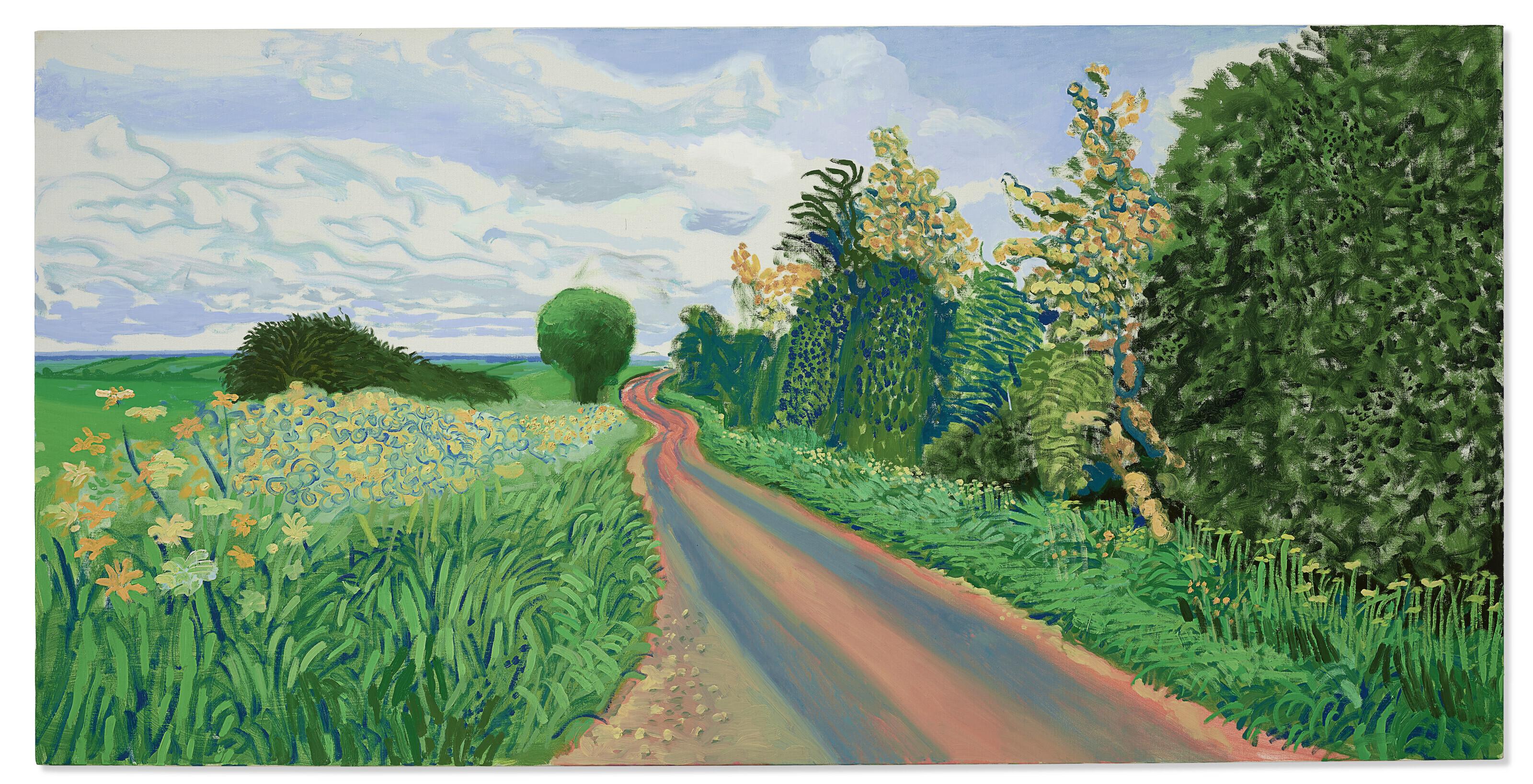 David Hockney - Early Blossom, Woldgate