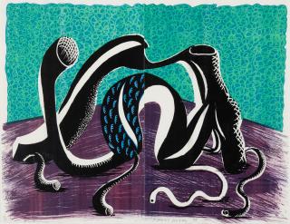 David Hockney - Extending, February 1990