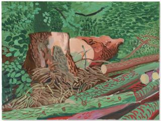 David Hockney - Felled Totem, September 8th 2009