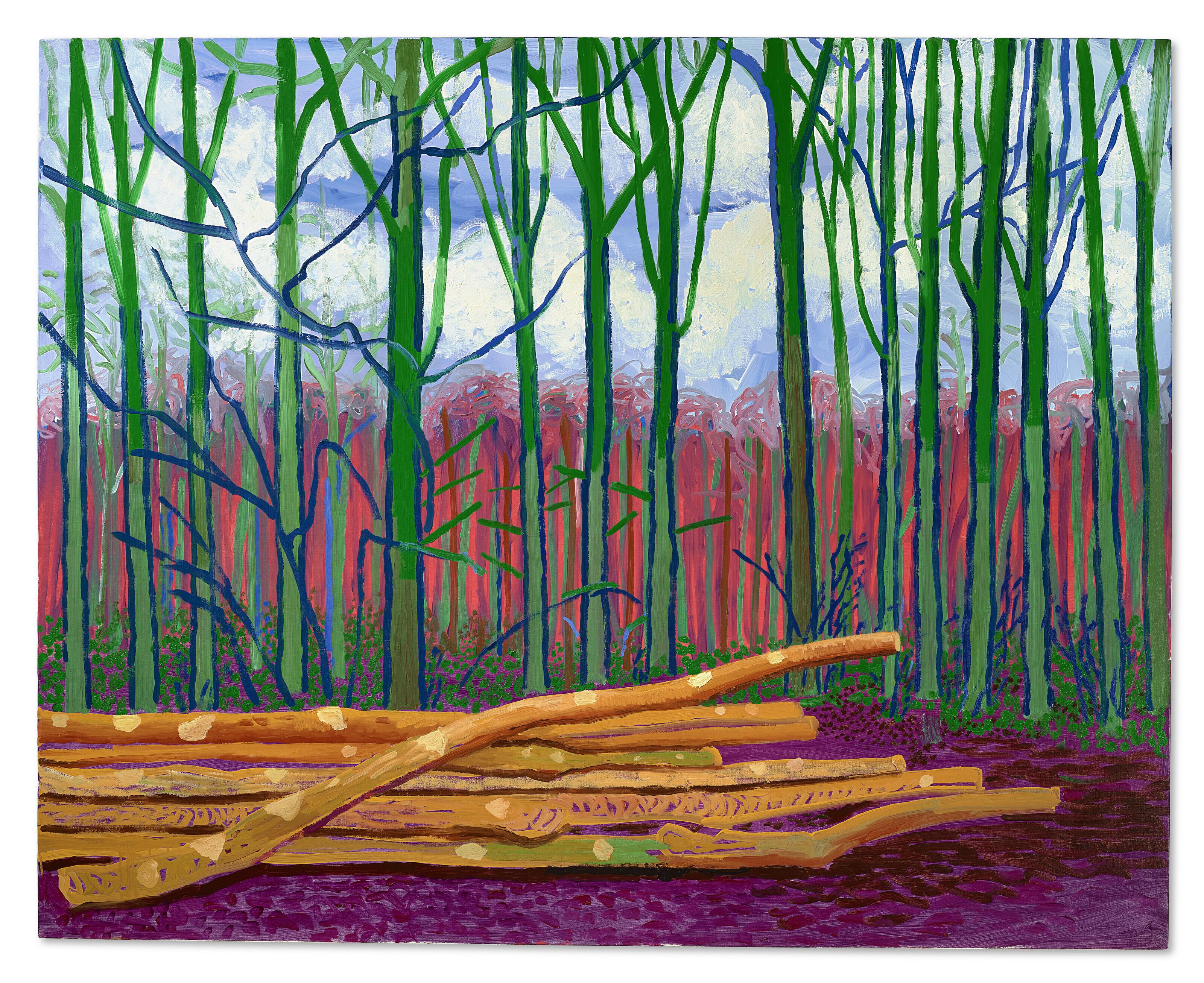 David Hockney - Felled Trees