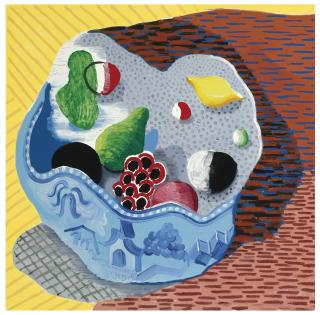David Hockney - Fruit In A Chinese Bowl