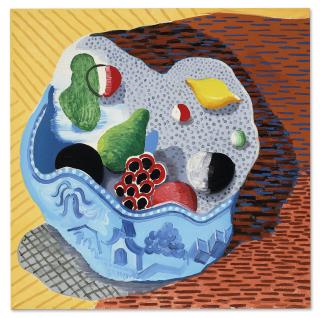 David Hockney - Fruit in a Chinese Bowl