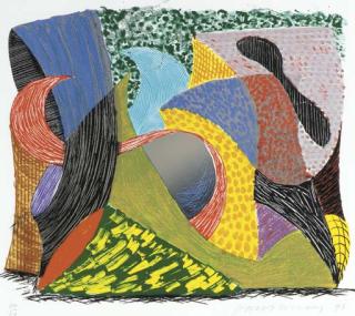 David Hockney - Going Out, from Some New Prints (G. 1605)