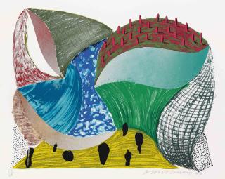 David Hockney - Gorge d\'incre, from Some More New Prints (M.C.A.T. 338; G. 1624)
