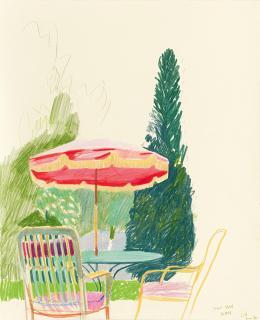 David Hockney - Grand Hotel Terrace, Vittel