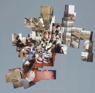 David Hockney - Gregory And Shinro On The Train To Nara, Feb. 1983