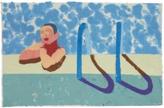 David Hockney - Gregory In The Pool (Paper Pool 4)