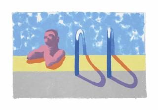 David Hockney - Gregory in the Pool (Paper Pool 4)