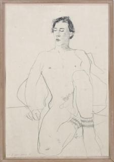 David Hockney - Gregory with Gym Socks (S.A.C. 192)