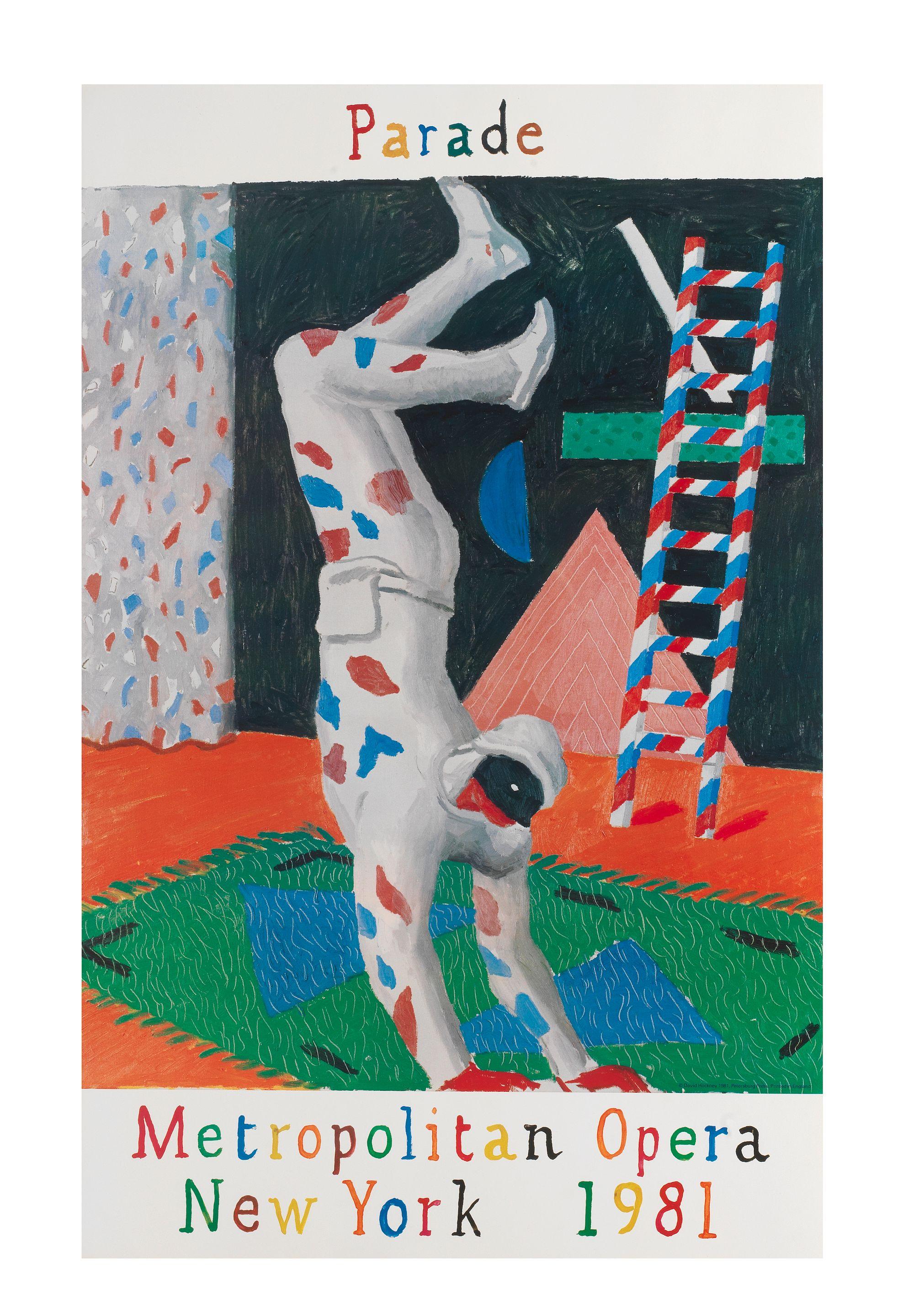 David Hockney - Group of 9 individual posters including Parade (small version)