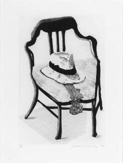 David Hockney - [Hat and Chair], from Geldzahler Portfolio