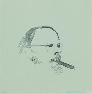David Hockney - Henry With Cigar (Museum Of Contemporary Art, Tokyo 201)