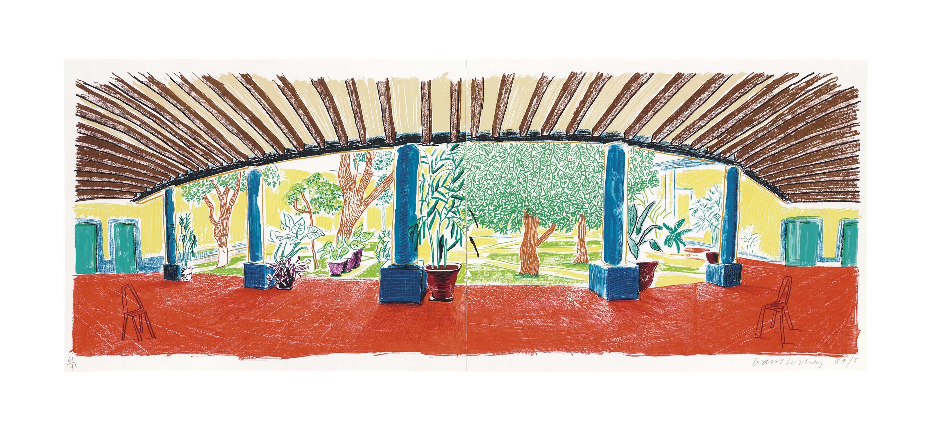 David Hockney - Hotel Acatlán: First Day, from Moving Focus