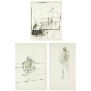 David Hockney - (I) Untitled (Walt) (Ii) Untitled (Seated Male Nude) (Iii) Untitled (Standing Male Nude)