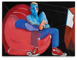 David Hockney - Ian Watching Television