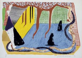 David Hockney - Ink in the Room, from Some New Prints (G. 1602)
