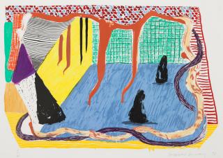 David Hockney - Ink In The Room, From Some New Prints
