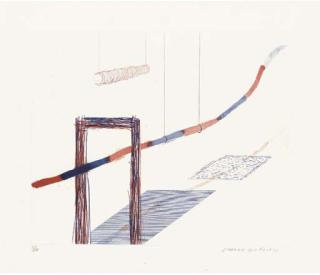 David Hockney - It picks its way, from The Blue Guitar (S.A.C. 202)