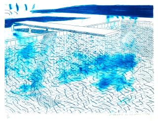 David Hockney - Lithographic Water Made of Lines
